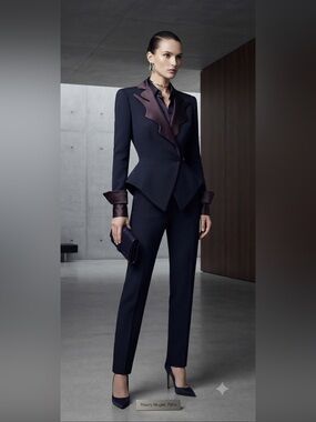 Thierry Mugler structured open back blazer